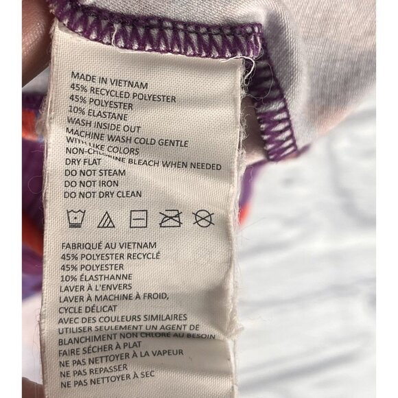 PRANA Women's Red Purple Arrow Stripe A-Line Short Skirt Small - Picture 2 of 5